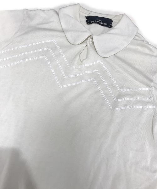 tricot COMME des GARCONS（トリココムデギャルソン）tricot COMME des GARCONS (トリココムデギャルソン) ニットポロシャツ ホワイト サイズ:表記なしの古着・服飾アイテム
