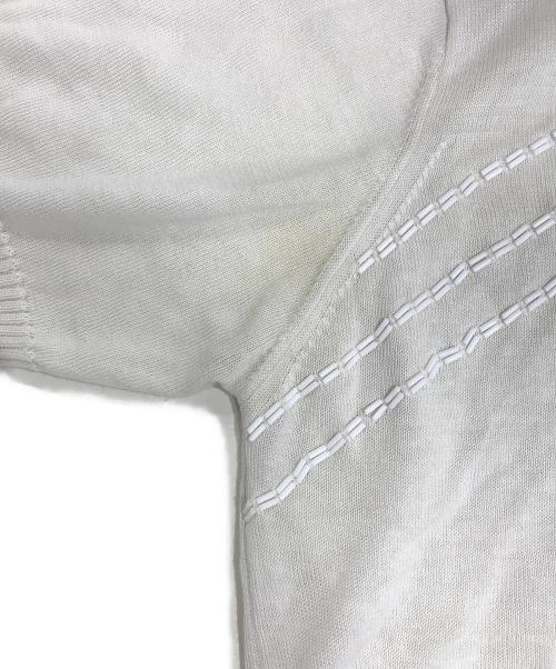 tricot COMME des GARCONS（トリココムデギャルソン）tricot COMME des GARCONS (トリココムデギャルソン) ニットポロシャツ ホワイト サイズ:表記なしの古着・服飾アイテム