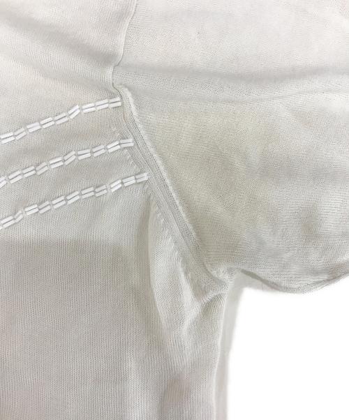 tricot COMME des GARCONS（トリココムデギャルソン）tricot COMME des GARCONS (トリココムデギャルソン) ニットポロシャツ ホワイト サイズ:表記なしの古着・服飾アイテム