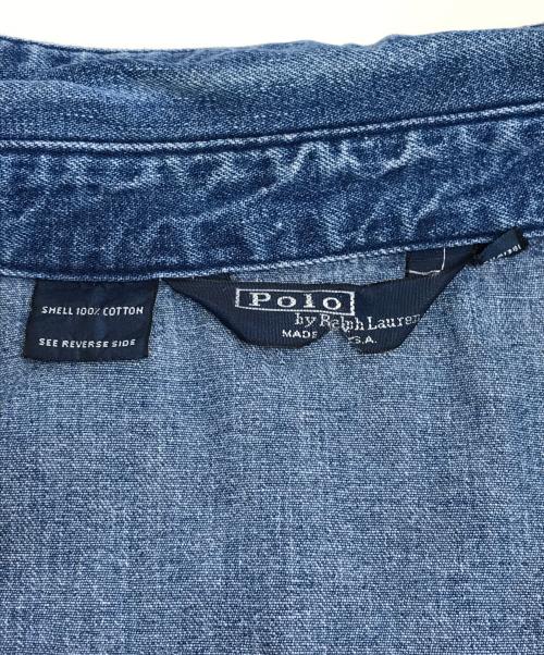 POLO RALPH LAUREN（ポロ・ラルフローレン）POLO RALPH LAUREN (ポロ・ラルフローレン) デニムスイングトップ インディゴ サイズ:Lの古着・服飾アイテム
