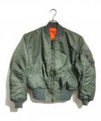 VINTAGE MILITARYヴィンテージ ミリタリー）の古着「US ARMY MA-1ジャケット」｜カーキ
