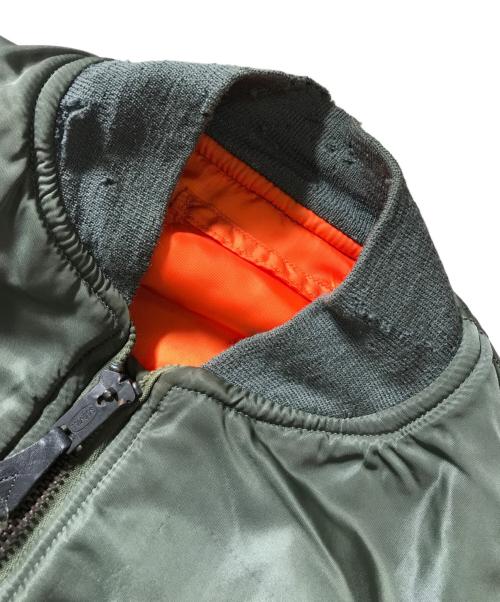 VINTAGE MILITARY（ヴィンテージ ミリタリー）VINTAGE MILITARY (ヴィンテージ ミリタリー) US ARMY MA-1ジャケット カーキ サイズ:Mの古着・服飾アイテム