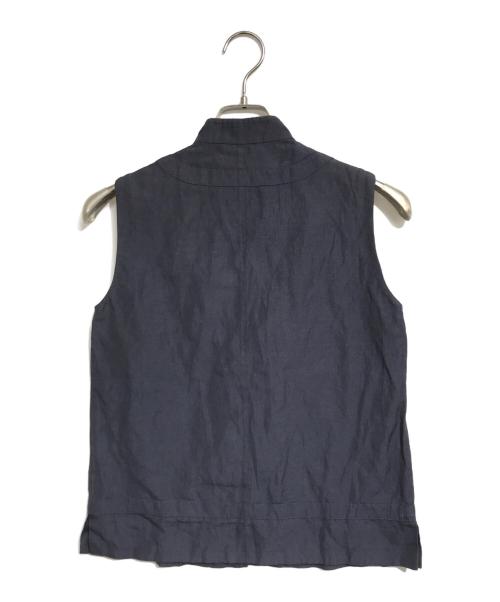 PRADA（プラダ）PRADA (プラダ) シルクリネンジレ ネイビー サイズ:40の古着・服飾アイテム