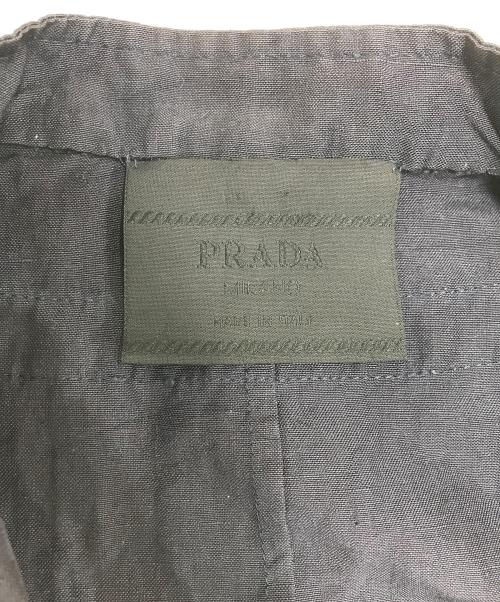 PRADA（プラダ）PRADA (プラダ) シルクリネンジレ ネイビー サイズ:40の古着・服飾アイテム