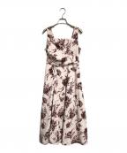 HER LIP TOハーリップトゥ）の古着「Dahlia Belted Dress」｜ベージュ