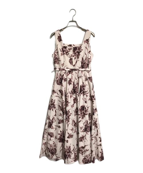 HER LIP TO（ハーリップトゥ）HER LIP TO (ハーリップトゥ) Dahlia Belted Dress ベージュ サイズ:Sの古着・服飾アイテム