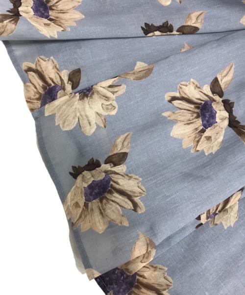 HER LIP TO（ハーリップトゥ）HER LIP TO (ハーリップトゥ) Sunflower-Printed Midi Dress ブルー サイズ:Sの古着・服飾アイテム