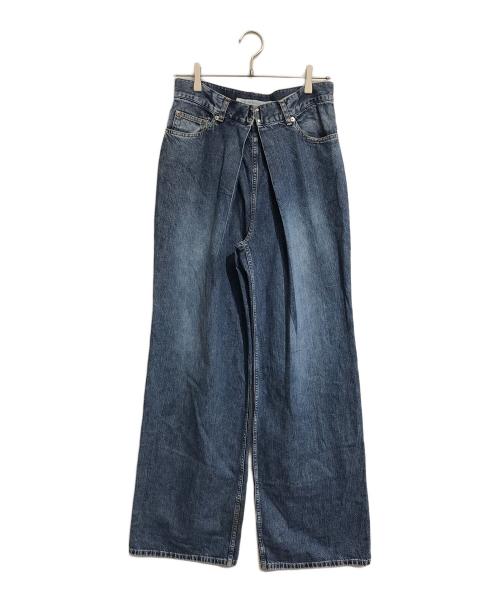 JOHN LAWRENCE SULLIVAN（ジョン ローレンス サリバン）JOHN LAWRENCE SULLIVAN (ジョン ローレンス サリバン) WASHED DENIM WIDE PANTS インディゴ サイズ:44の古着・服飾アイテム