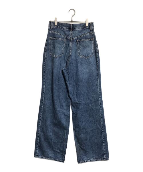 JOHN LAWRENCE SULLIVAN（ジョン ローレンス サリバン）JOHN LAWRENCE SULLIVAN (ジョン ローレンス サリバン) WASHED DENIM WIDE PANTS インディゴ サイズ:44の古着・服飾アイテム