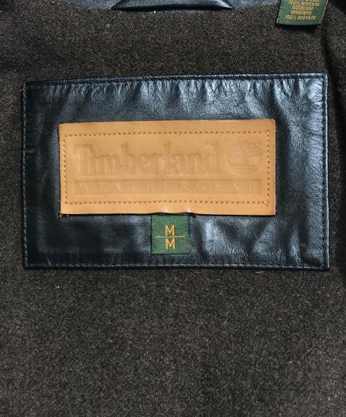 Timberland（ティンバーランド）Timberland (ティンバーランド) フライトレザージャケット ブラウン サイズ:Mの古着・服飾アイテム