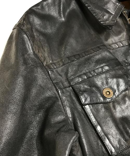 Timberland（ティンバーランド）Timberland (ティンバーランド) フライトレザージャケット ブラウン サイズ:Mの古着・服飾アイテム