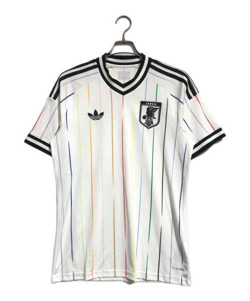 adidas（アディダス）adidas (アディダス) ゲームシャツ アイボリー サイズ:Mの古着・服飾アイテム