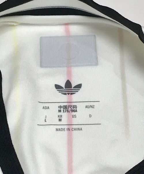 adidas（アディダス）adidas (アディダス) ゲームシャツ アイボリー サイズ:Mの古着・服飾アイテム
