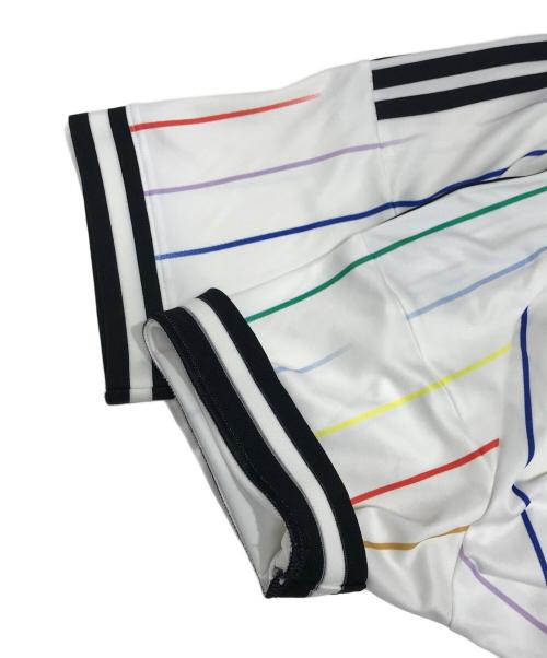 adidas（アディダス）adidas (アディダス) ゲームシャツ アイボリー サイズ:Mの古着・服飾アイテム