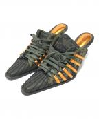 YELLOイエロ）の古着「MA-1 SNEAKER MULES」｜グリーン