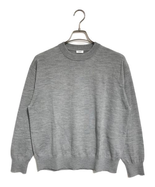 LOEFF（ロエフ）LOEFF (ロエフ) 16ゲージ クルーネック ニット グレー サイズ:1の古着・服飾アイテム