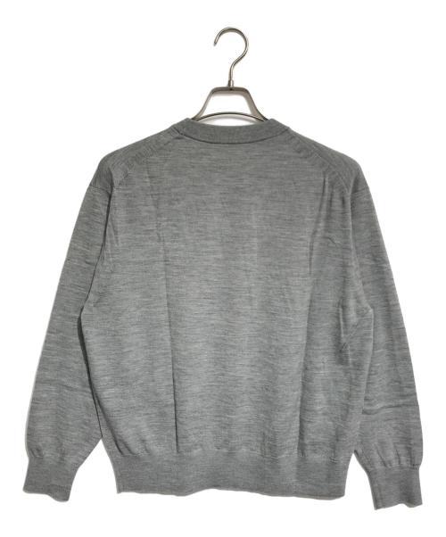 LOEFF（ロエフ）LOEFF (ロエフ) 16ゲージ クルーネック ニット グレー サイズ:1の古着・服飾アイテム