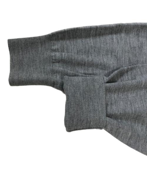 LOEFF（ロエフ）LOEFF (ロエフ) 16ゲージ クルーネック ニット グレー サイズ:1の古着・服飾アイテム