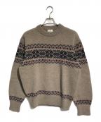 HERILLヘリル）の古着「Blacksheep Snow RaggSweater」｜ブラウン