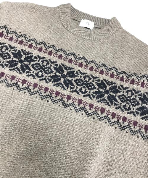 HERILL（ヘリル）HERILL (ヘリル) Blacksheep Snow RaggSweater ブラウン サイズ:表記なしの古着・服飾アイテム
