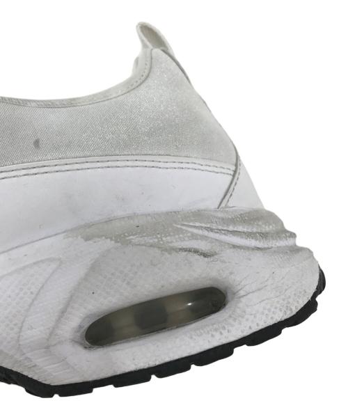 NIKE（ナイキ）NIKE (ナイキ) COMME des GARCONS HOMME PLUS (コムデギャルソンオムプリュス) ローカットスニーカー ホワイト サイズ:US9/UK8/EUR42.5/cm27/BR40.5/CN270の古着・服飾アイテム