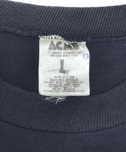 ACME（アクメ）ACME (アクメ) プリントTシャツ ブラック サイズ:Lの古着・服飾アイテム