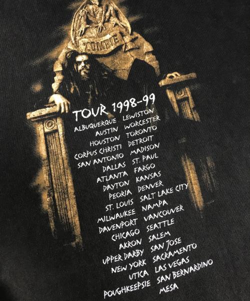 バンドTシャツ（バンドTシャツ）バンドTシャツ (バンドTシャツ) 90s ROB ZOMBIE(ロブ・ゾンビ) バンドTシャツ ブラック サイズ:X‐Largeの古着・服飾アイテム