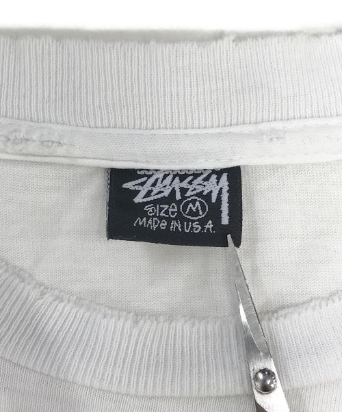 stussy（ステューシー）stussy (ステューシー) サーフスカルプリントTシャツ ホワイト サイズ:Mの古着・服飾アイテム