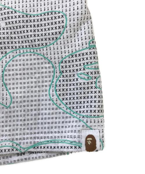 A BATHING APE（アベイシングエイプ）A BATHING APE (アベイシングエイプ) サルカモスウェットハーフパンツ グレー サイズ:XLの古着・服飾アイテム