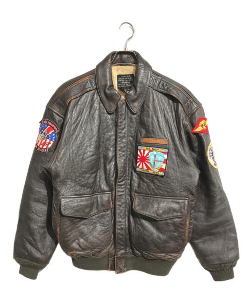 AVIREX（アヴィレックス）AVIREX (アヴィレックス) A-2フライトジャケット ブラウン サイズ:Mの古着・服飾アイテム