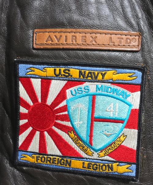 AVIREX（アヴィレックス）AVIREX (アヴィレックス) A-2フライトジャケット ブラウン サイズ:Mの古着・服飾アイテム