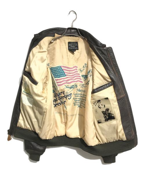 AVIREX（アヴィレックス）AVIREX (アヴィレックス) A-2フライトジャケット ブラウン サイズ:Mの古着・服飾アイテム