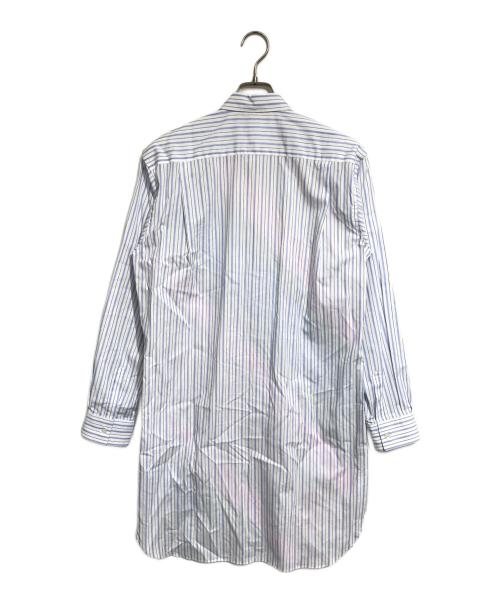 COMME des GARCONS SHIRT（コムデギャルソンシャツ）COMME des GARCONS SHIRT (コムデギャルソンシャツ) ストライプ パネルシャツ ホワイト サイズ:Sの古着・服飾アイテム