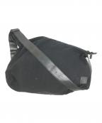 Y'sワイズ）の古着「NYLON OXFORD ASYMMETRIC SHOULDER BAG」｜ブラック