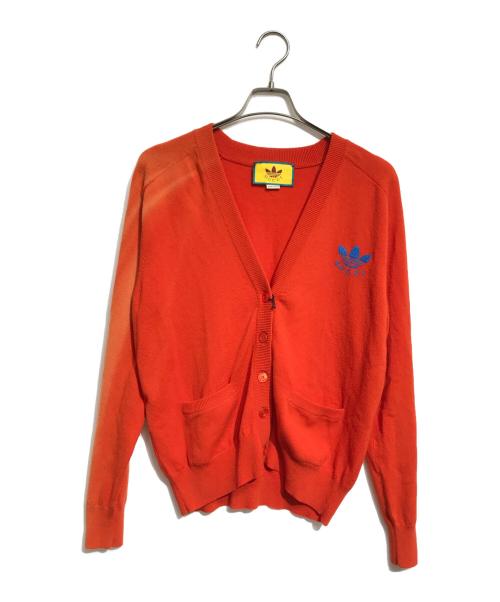 GUCCI（グッチ）GUCCI (グッチ) adidas Originals (アディダスオリジナル) GGソフトウールカーディガン オレンジ サイズ:Mの古着・服飾アイテム