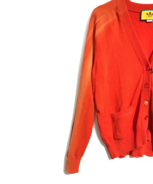 GUCCI（グッチ）GUCCI (グッチ) adidas Originals (アディダスオリジナル) GGソフトウールカーディガン オレンジ サイズ:Mの古着・服飾アイテム