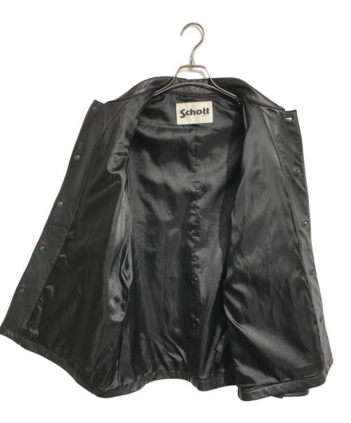 Schott（ショット）Schott (ショット) レザーカバーオール ブラック サイズ:Mの古着・服飾アイテム