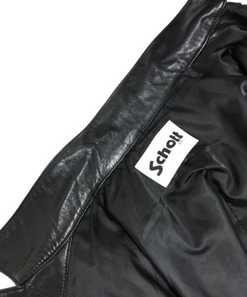 Schott（ショット）Schott (ショット) レザーカバーオール ブラック サイズ:Mの古着・服飾アイテム