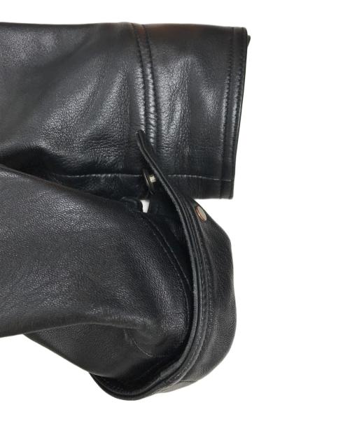 Schott（ショット）Schott (ショット) レザーカバーオール ブラック サイズ:Mの古着・服飾アイテム
