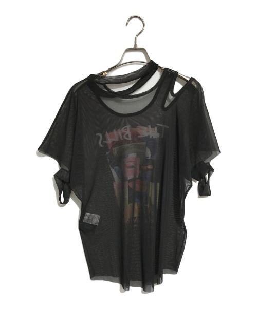 LIMI feu（リミフゥ）LIMI feu (リミフゥ) シアーS/Sカットソー ブラック サイズ:Sの古着・服飾アイテム
