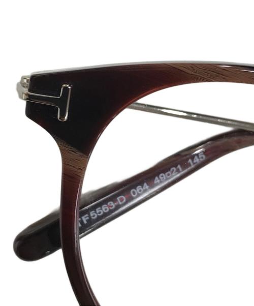 TOM FORD（トムフォード）TOM FORD (トムフォード) 眼鏡 ボルドー サイズ:49□21 145の古着・服飾アイテム