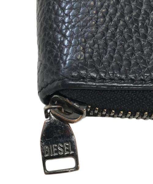 DIESEL（ディーゼル）DIESEL (ディーゼル) ラウンドファスナー財布 ブラック サイズ:表記なしの古着・服飾アイテム