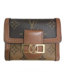 LOUIS VUITTON（ルイ ヴィトン）の古着「ポルトフォイユ・ドーフィーヌ コンパクト」｜ブラウン