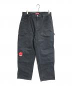 SUPREME×SPITFIREシュプリーム×スピットファイア）の古着「Double Knee Painter Pant」｜ブラック