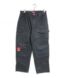 SUPREME×SPITFIRE（シュプリーム×スピットファイア）の古着「Double Knee Painter Pant」｜ブラック