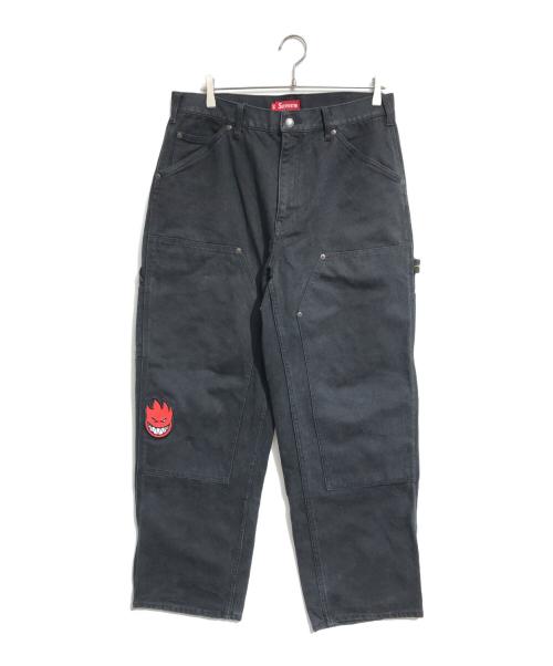 SUPREME（シュプリーム）Supreme (シュプリーム) SPITFIRE (スピットファイア) Double Knee Painter Pant ブラック サイズ:34の古着・服飾アイテム
