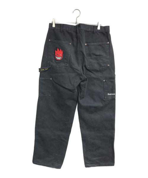 SUPREME（シュプリーム）Supreme (シュプリーム) SPITFIRE (スピットファイア) Double Knee Painter Pant ブラック サイズ:34の古着・服飾アイテム