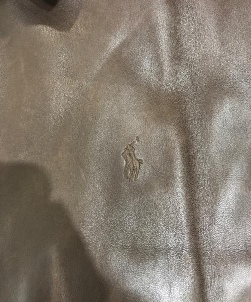 POLO RALPH LAUREN（ポロ・ラルフローレン）POLO RALPH LAUREN (ポロ・ラルフローレン) レザースウィングトップ ブラウン サイズ:XLの古着・服飾アイテム