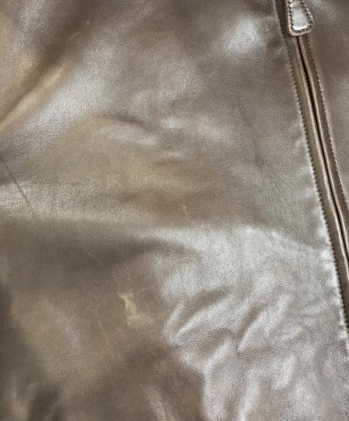 POLO RALPH LAUREN（ポロ・ラルフローレン）POLO RALPH LAUREN (ポロ・ラルフローレン) レザースウィングトップ ブラウン サイズ:XLの古着・服飾アイテム