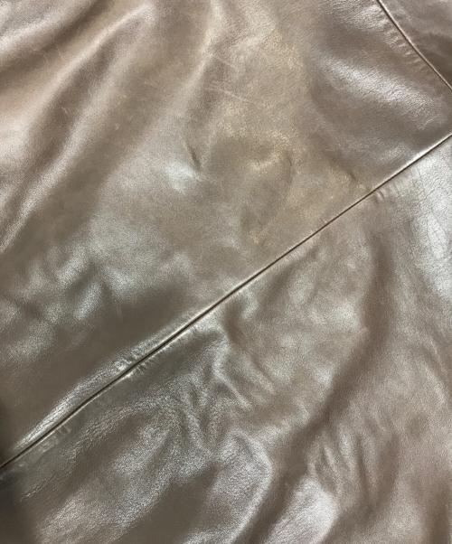 POLO RALPH LAUREN（ポロ・ラルフローレン）POLO RALPH LAUREN (ポロ・ラルフローレン) レザースウィングトップ ブラウン サイズ:XLの古着・服飾アイテム
